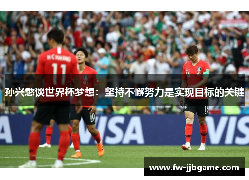 孙兴慜谈世界杯梦想：坚持不懈努力是实现目标的关键