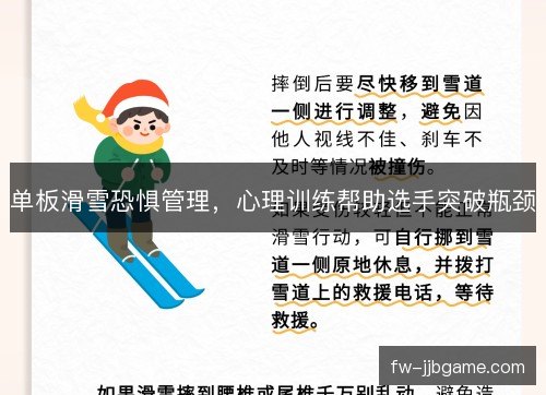 单板滑雪恐惧管理,心理训练帮助选手突破瓶颈 单板滑雪恐惧管理,心理训练帮助选手突破瓶颈